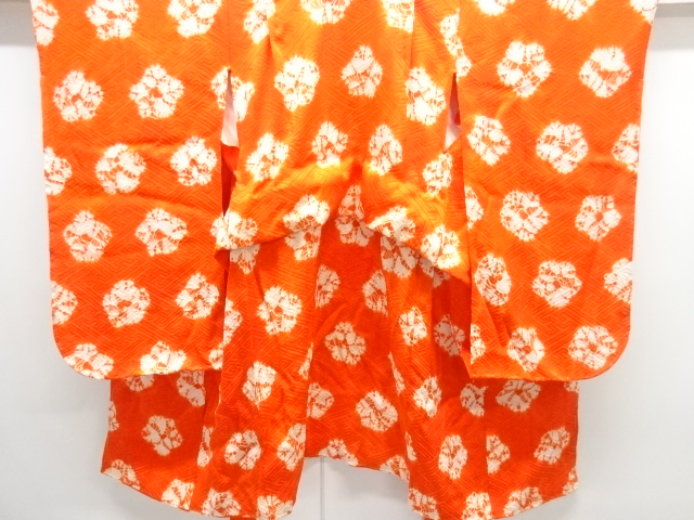 JAPANESE KIMONO / ANTIQUE SHIBORI FLORAL PATTERN KIMONO ()